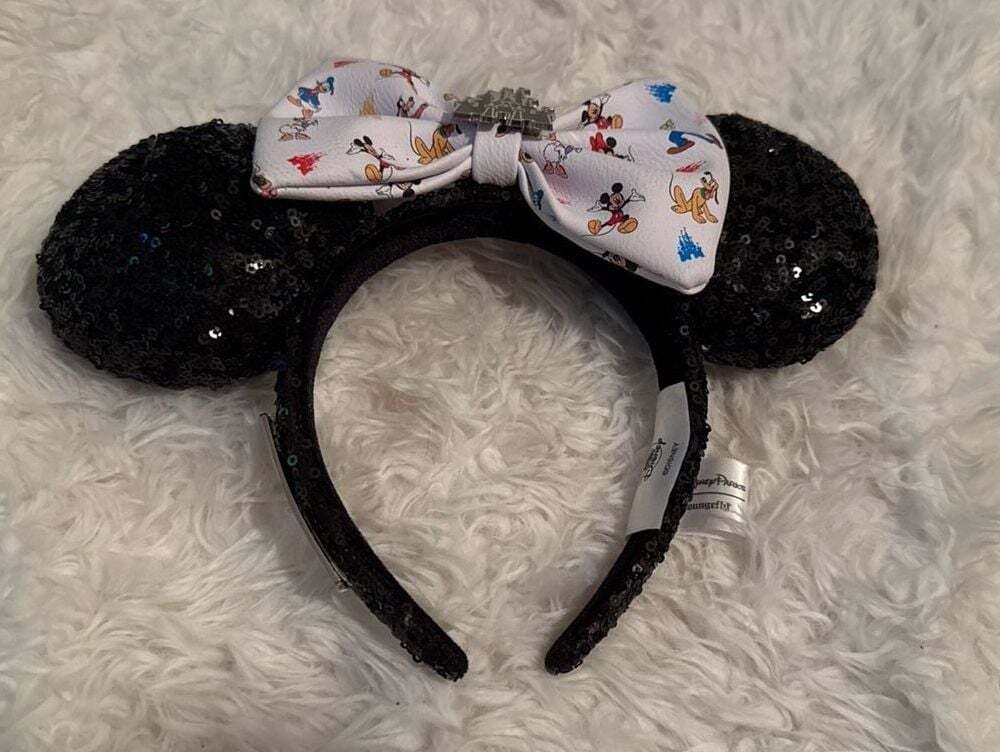 Disney Parks Loungefly Mickey Mouse and Friends Sequined Headband Ears